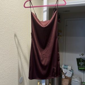 Brown Mini Dress